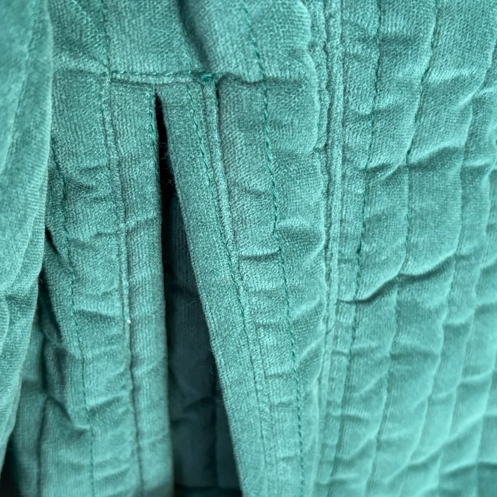 NEW Free People Natalia Teal Green Quilted Velvet Jacket Size XL - Picture 10 of 14